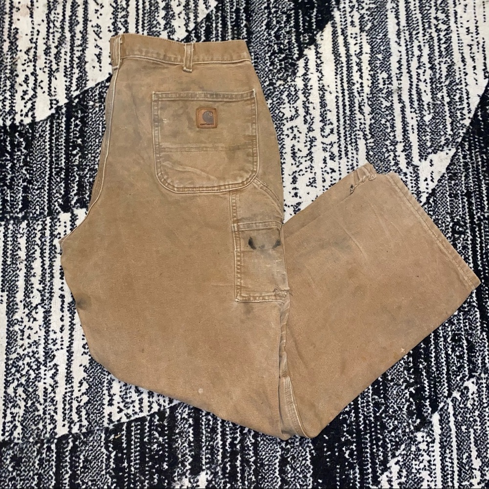 Distressed carhartt carpenter pants